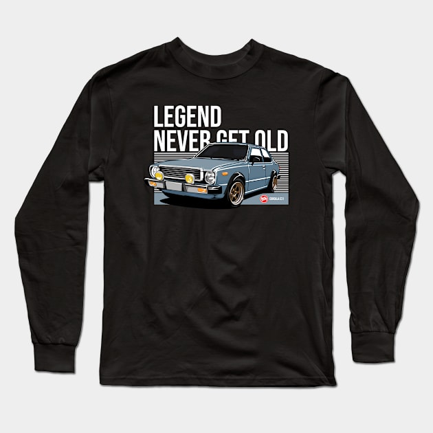 Toyota Corolla E31 Classic JDM Car Long Sleeve T-Shirt by ninetiescustoms